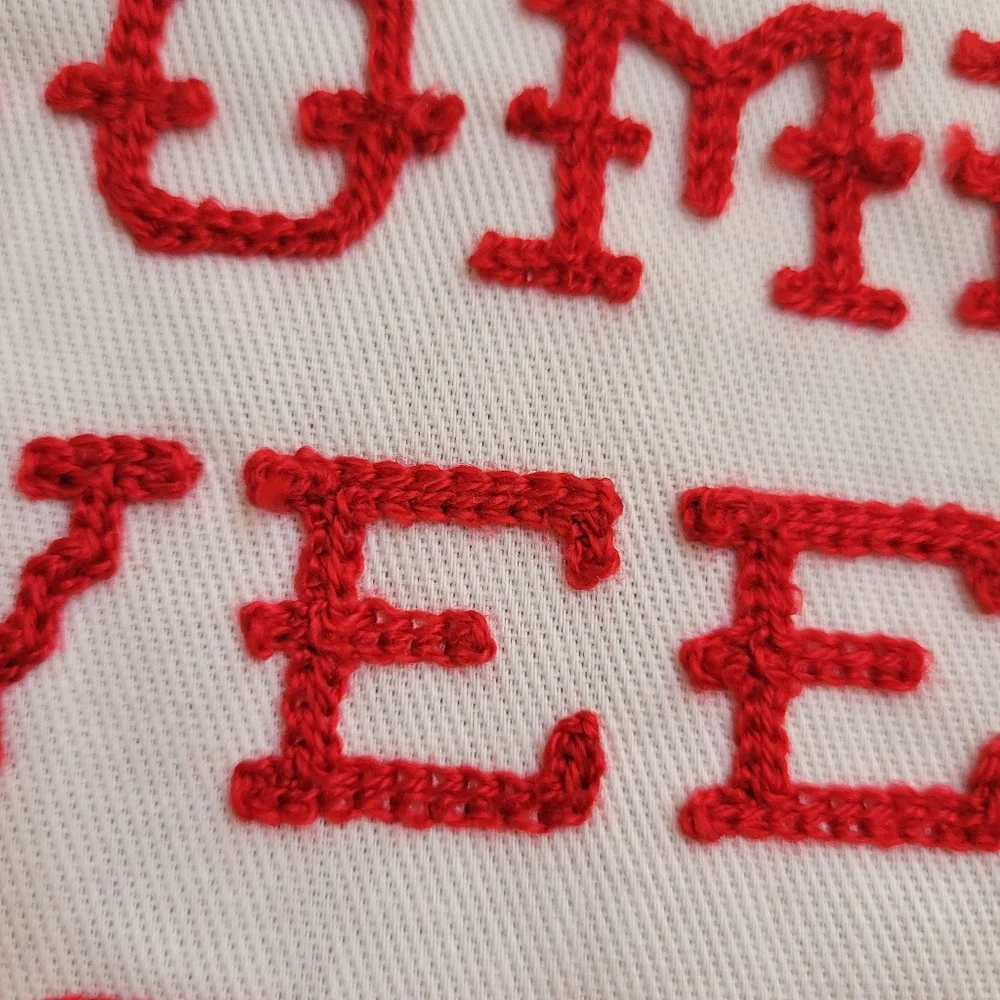 Home Sweet Home  Embroidered Tea Towel ~ Pioneer Woman ~ GUC ~ FINAL PRICE! - Picture 10 of 13